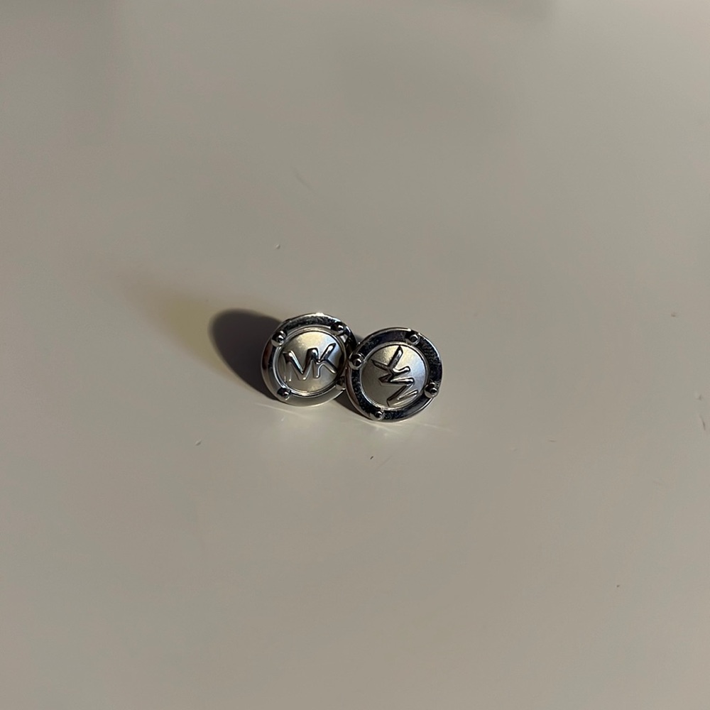 Michael Kors MK silver earrings